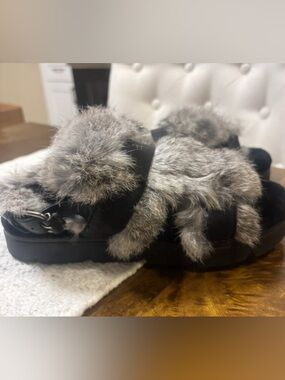 Henry Beguelin Fur sandals
